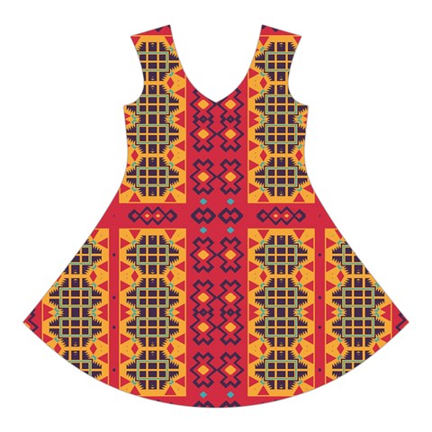 Shapes in retro colors2                                                               Short Sleeve V Front