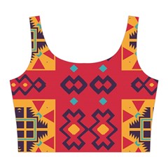 Shapes in retro colors2                                                          Midi Sleeveless Dress from ArtsNow.com Top Back