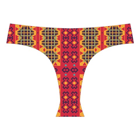 Shapes in retro colors2                                                          Cross Back Hipster Bikini Set from ArtsNow.com Front Under