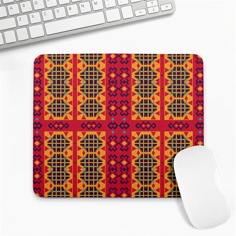 Shapes in retro colors2                                                           Large Mousepad from ArtsNow.com Front