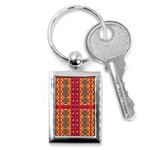 Shapes in retro colors2                                                           Key Chain (Rectangle)