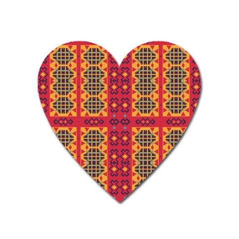 Shapes in retro colors2                                                           Magnet (Heart) from ArtsNow.com Front