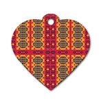Shapes in retro colors2                                                           Dog Tag Heart (One Side)