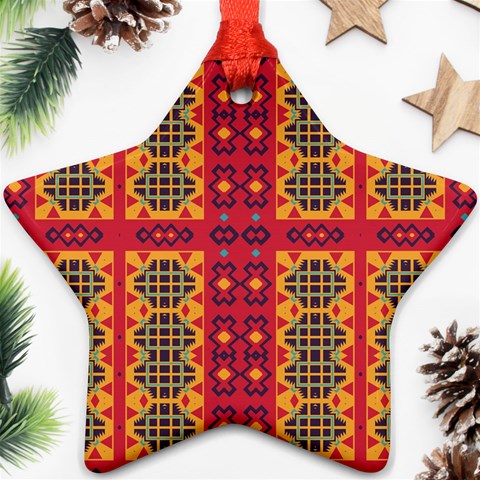 Shapes in retro colors2                                                           Ornament (Star) from ArtsNow.com Front