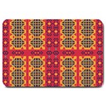 Shapes in retro colors2                                                           Large Doormat