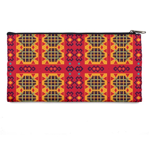 Shapes in retro colors2                                                          Pencil Case from ArtsNow.com Back