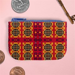 Shapes in retro colors2                                                          Mini Coin Purse from ArtsNow.com Front