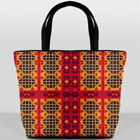 Shapes in retro colors2                                                           Bucket Bag from ArtsNow.com Front