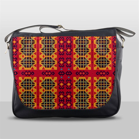Shapes in retro colors2                                                           Messenger Bag from ArtsNow.com Front