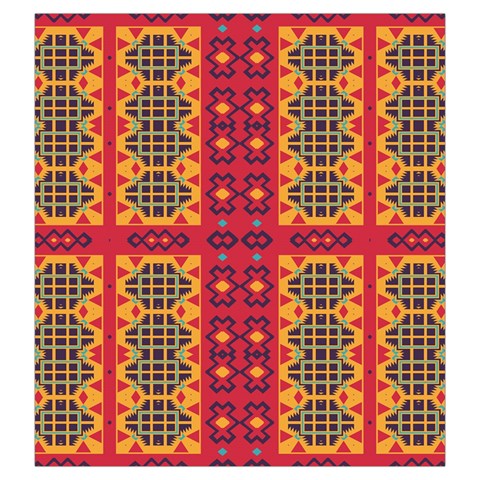 Shapes in retro colors2                                                           Drawstring Pouch from ArtsNow.com Front