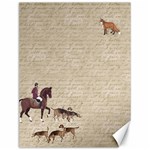 Foxhunt horse and hound Canvas 12  x 16 