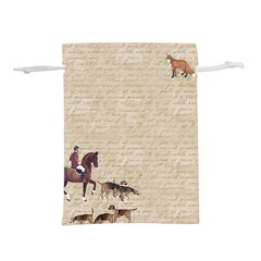 Foxhunt horse and hound Lightweight Drawstring Pouch (S) from ArtsNow.com Front