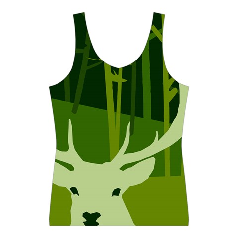 Forest Deer Tree Green Nature Sport Tank Top  from ArtsNow.com Front