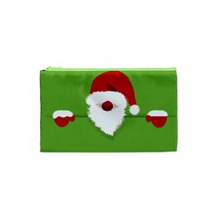 Santa Claus Hat Christmas Cosmetic Bag (XS) from ArtsNow.com Front