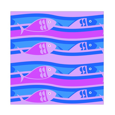 Fish Texture Blue Violet Module Duvet Cover Double Side (Full/ Double Size) from ArtsNow.com Front