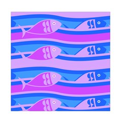 Fish Texture Blue Violet Module Duvet Cover Double Side (Full/ Double Size) from ArtsNow.com Back