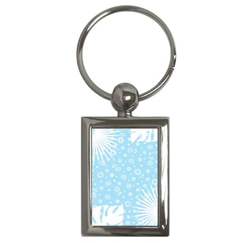 Flower Illustrations Key Chain (Rectangle) from ArtsNow.com Front