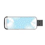 Flower Illustrations Portable USB Flash (One Side)