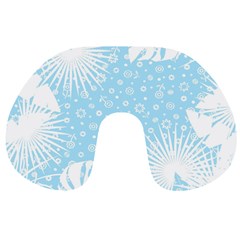 Flower Illustrations Travel Neck Pillow from ArtsNow.com Front