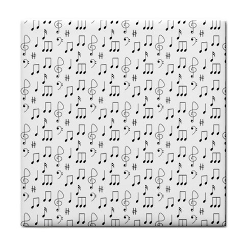 Music Notes Wallpaper Tile Coaster from ArtsNow.com Front