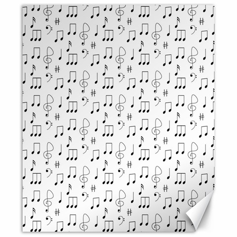 Music Notes Wallpaper Canvas 20  x 24  from ArtsNow.com 19.57 x23.15  Canvas - 1