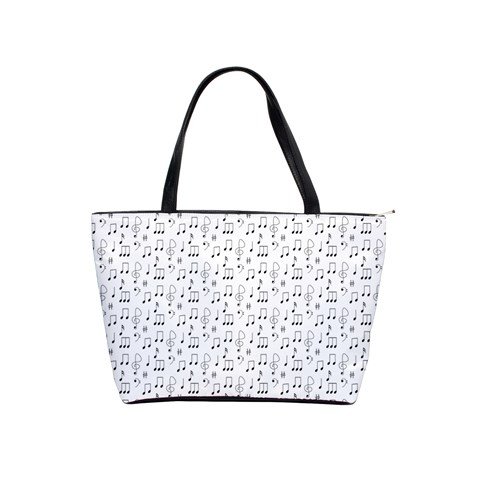 Music Notes Wallpaper Classic Shoulder Handbag from ArtsNow.com Front