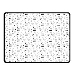 Music Notes Wallpaper Double Sided Fleece Blanket (Small)  from ArtsNow.com 45 x34  Blanket Front