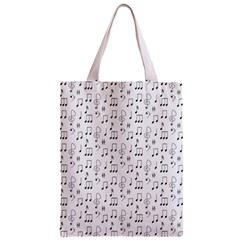 Music Notes Wallpaper Zipper Classic Tote Bag from ArtsNow.com Back