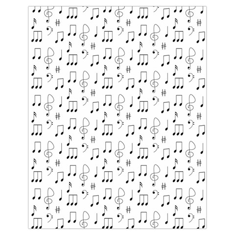 Music Notes Wallpaper Drawstring Bag (Small) from ArtsNow.com Front