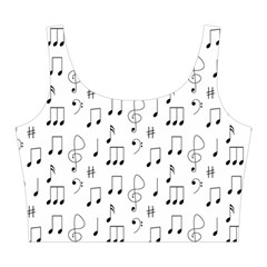 Music Notes Wallpaper Midi Sleeveless Dress from ArtsNow.com Top Front