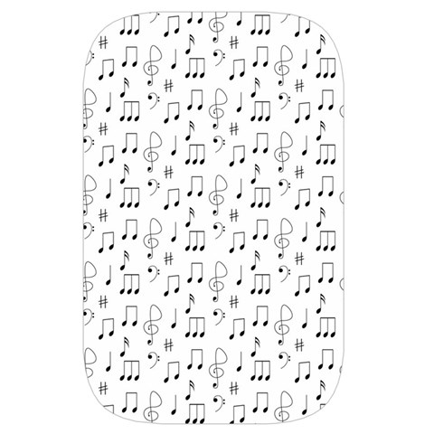 Music Notes Wallpaper Waist Pouch (Large) from ArtsNow.com Front