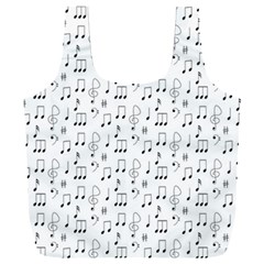 Music Notes Wallpaper Full Print Recycle Bag (XXL) from ArtsNow.com Back