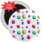 Egg Easter Texture Colorful 3  Magnets (100 pack)