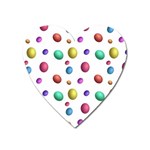 Egg Easter Texture Colorful Heart Magnet