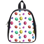 Egg Easter Texture Colorful School Bag (Small)