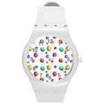 Egg Easter Texture Colorful Round Plastic Sport Watch (M)