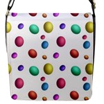 Egg Easter Texture Colorful Flap Closure Messenger Bag (S)