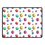 Egg Easter Texture Colorful Double Sided Fleece Blanket (Small) 