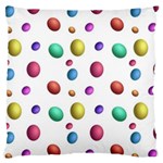 Egg Easter Texture Colorful Large Flano Cushion Case (Two Sides)