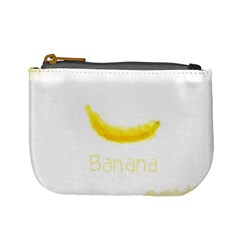 Banana Fruit Watercolor Painted Mini Coin Purse from ArtsNow.com Front