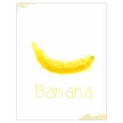 Banana Fruit Watercolor Painted Drawstring Bag (Large) from ArtsNow.com Back