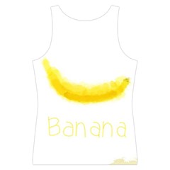 Banana Fruit Watercolor Painted Sport Tank Top  from ArtsNow.com Back