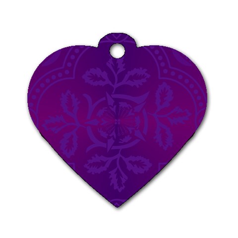 Cloister Advent Purple Dog Tag Heart (Two Sides) from ArtsNow.com Front