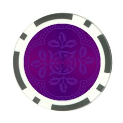 Cloister Advent Purple Poker Chip Card Guard from ArtsNow.com Front