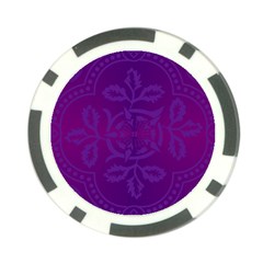 Cloister Advent Purple Poker Chip Card Guard (10 pack) from ArtsNow.com Back