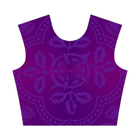 Cloister Advent Purple Cotton Crop Top from ArtsNow.com Front