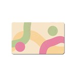 Line Pattern Dot Magnet (Name Card)