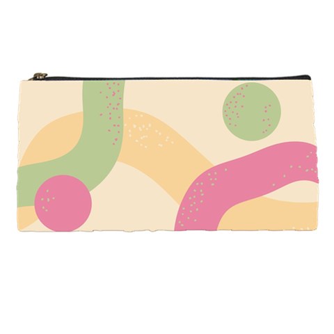 Line Pattern Dot Pencil Case from ArtsNow.com Front