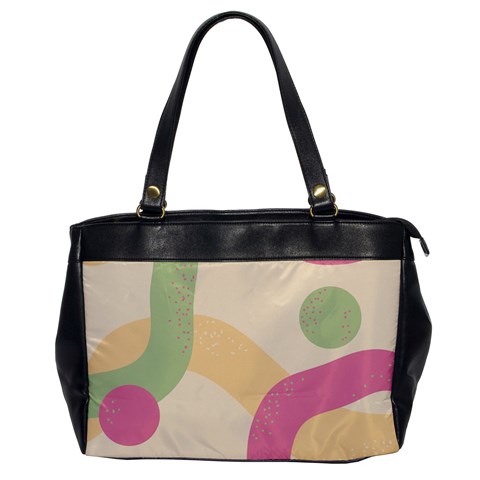 Line Pattern Dot Oversize Office Handbag from ArtsNow.com Front