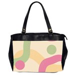 Line Pattern Dot Oversize Office Handbag (2 Sides)